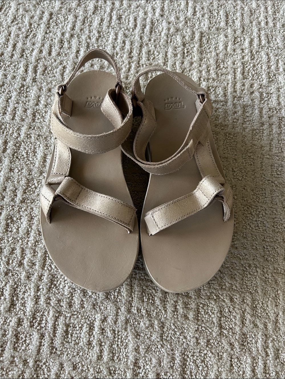 Teva Neutral Gold Strap Sandals